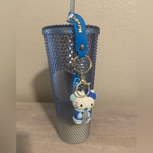 Starbucks cup blue with keychain included NWT